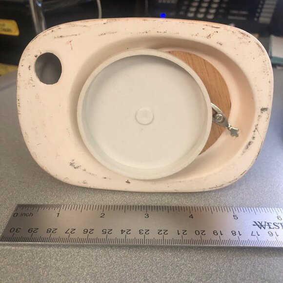 Elderly Couple Tree JS Love Heart Carving Vintage Ceramic Figurine Musical - Picture 8 of 8